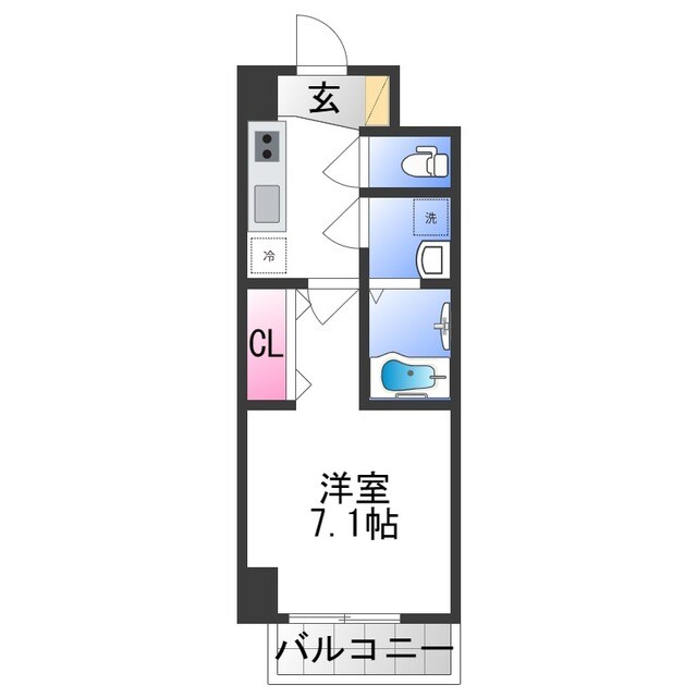 S-RESIDENCE高井田Centralの物件間取画像