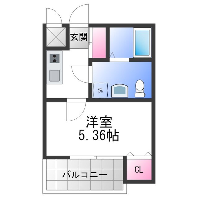 ブライト近大前の物件間取画像