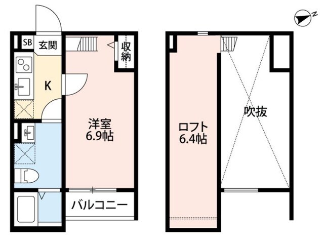 平野駅 徒歩6分 2階の物件間取画像