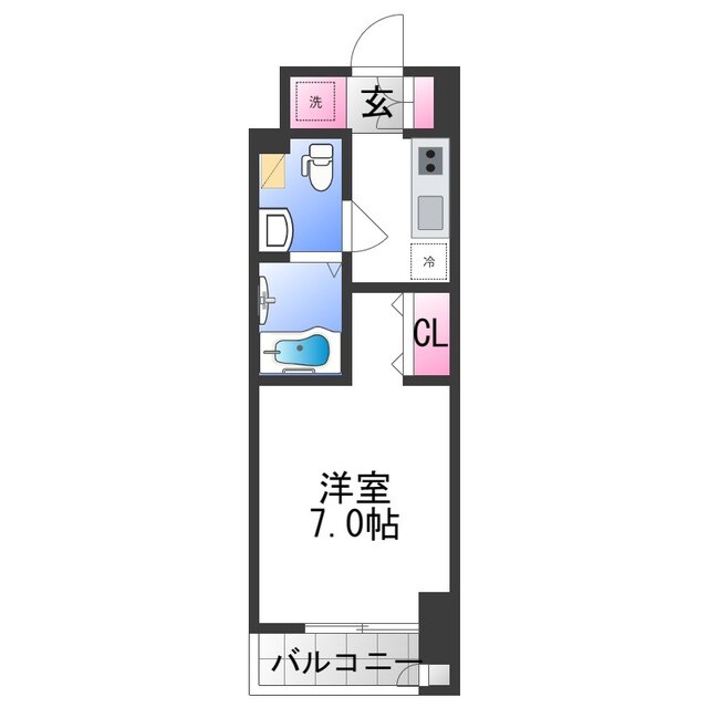 ワールドアイ大阪城EASTアドバンスの物件間取画像