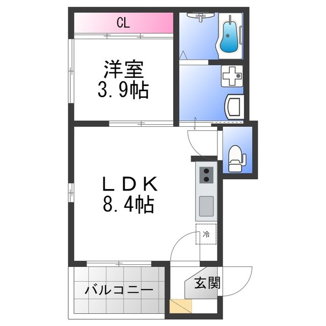 ハーモニーテラス中川西の物件間取画像