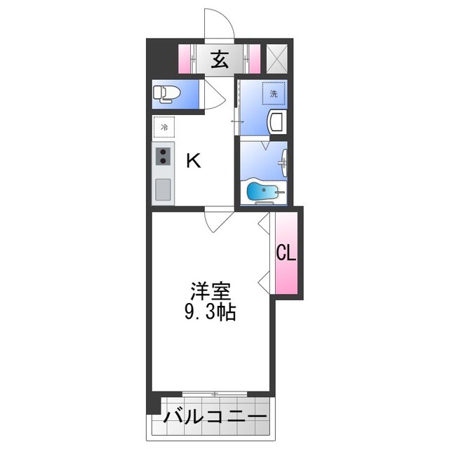 布施駅 徒歩7分 8階の物件間取画像