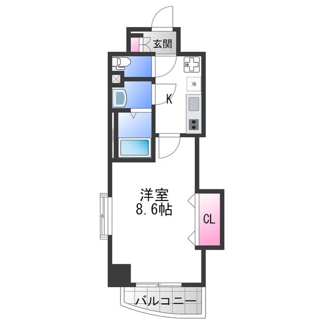 今里駅 徒歩8分 2階の物件間取画像