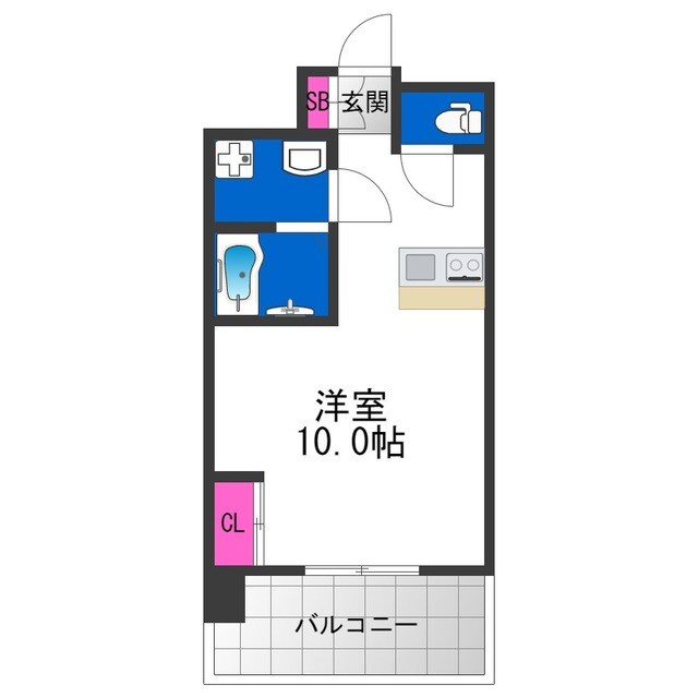 ＪＲ河内永和駅 徒歩3分 7階の物件間取画像