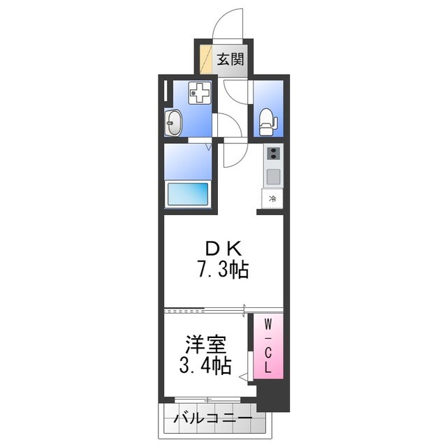 JPレジデンス大阪城東4の物件間取画像