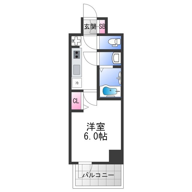 プレサンス天王寺　勝山の物件間取画像