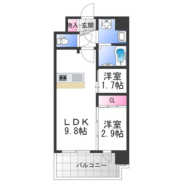 ESTONE HIGASHIOSAKA　IIの物件間取画像