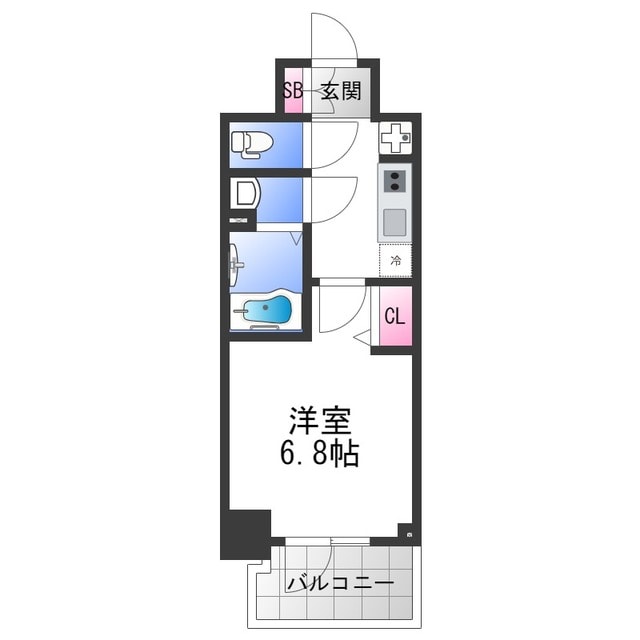 アドバンス大阪ストーリアの物件間取画像