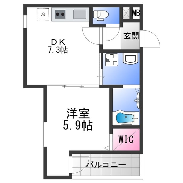 フジパレス弥刀Ⅴ番館の物件間取画像