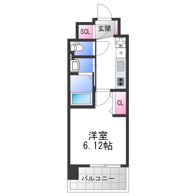 布施駅 徒歩7分 13階の物件間取画像