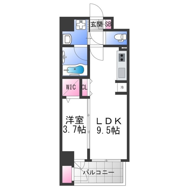 セイワパレス深江橋駅前の物件間取画像