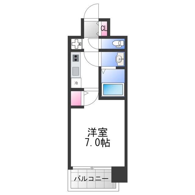 プラディオ新深江の物件間取画像