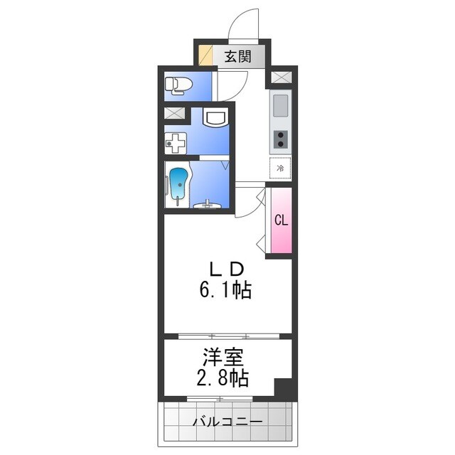 リアライズ鶴橋東Ⅱの物件間取画像