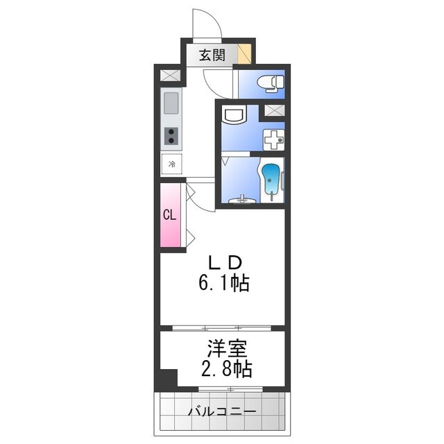 リアライズ鶴橋東Ⅱの物件間取画像