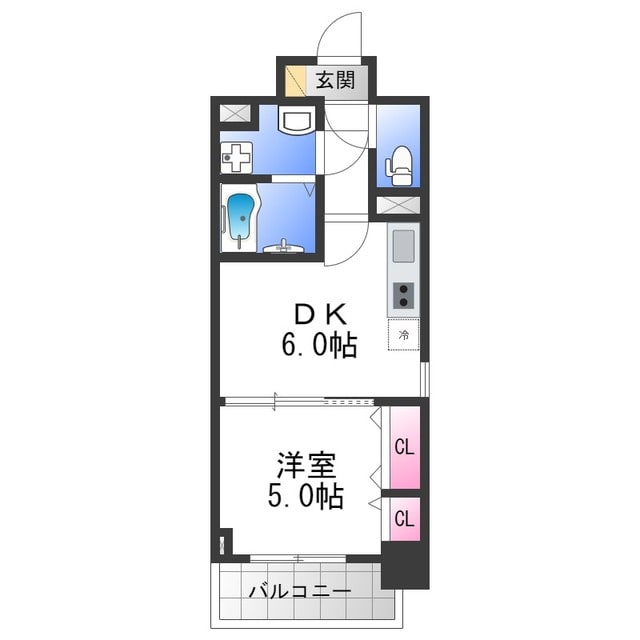 リアライズ鶴橋東Ⅱの物件間取画像