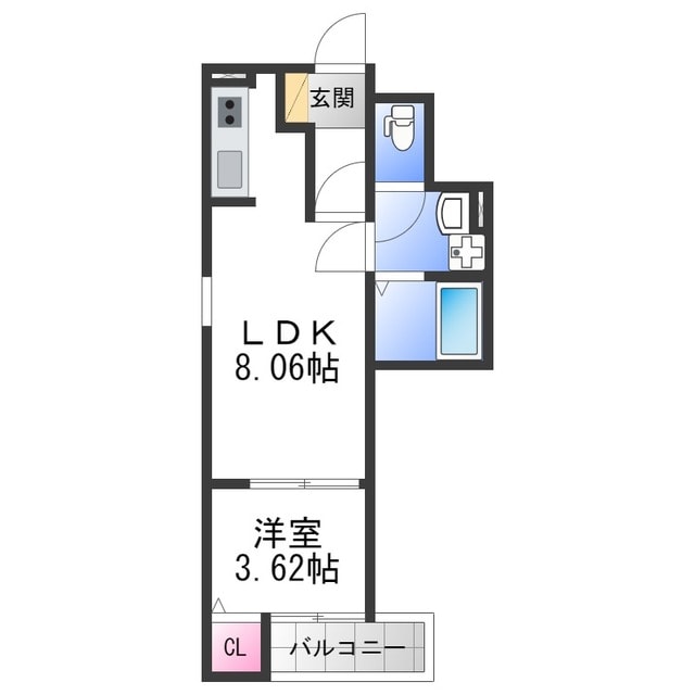 F+style大蓮東2号館の物件間取画像