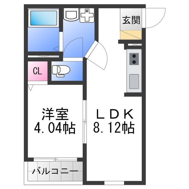 F+style大蓮東2号館の物件間取画像