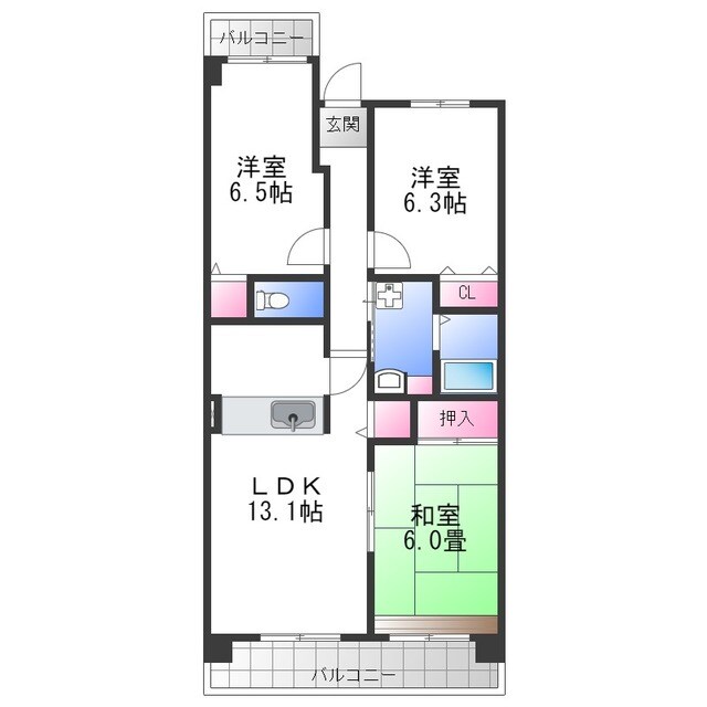 コレンテの物件間取画像