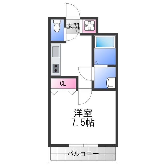 コーポ陣内Ⅱの物件間取画像