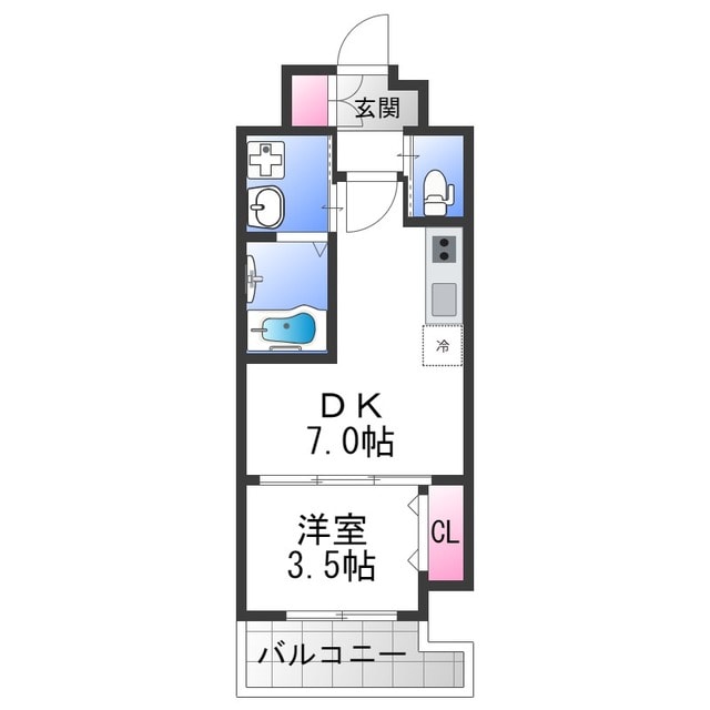 クローバー・クレストの物件間取画像