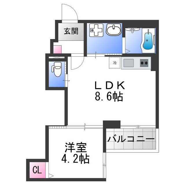 加美駅 徒歩14分 3階の物件間取画像