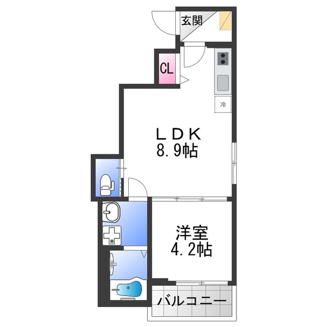 加美駅 徒歩14分 1階の物件間取画像