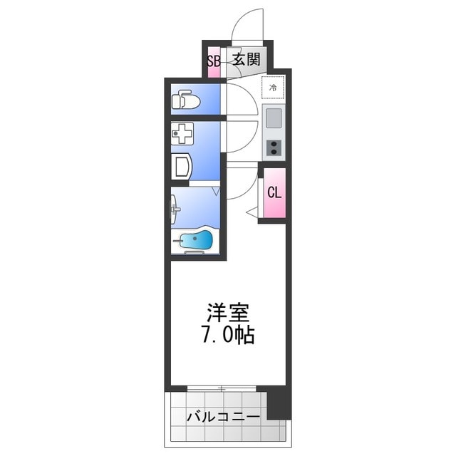 スワンズシティ大阪フルーアの物件間取画像