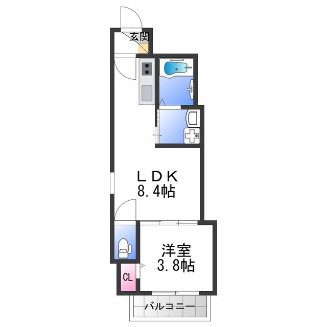 ベンベヌートⅡの物件間取画像