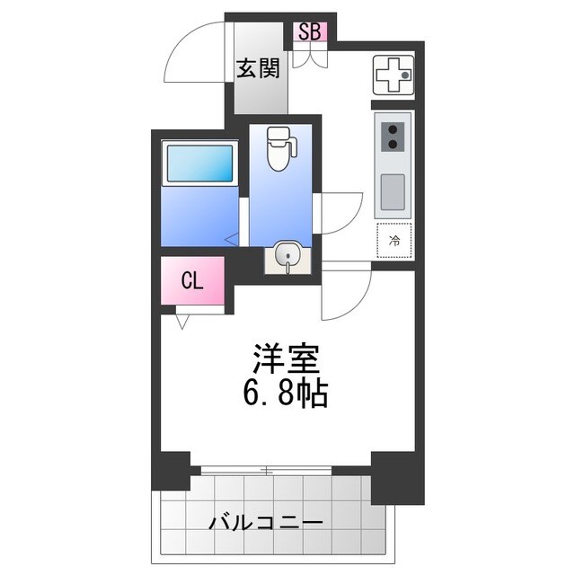 エグゼ大阪城イーストの物件間取画像