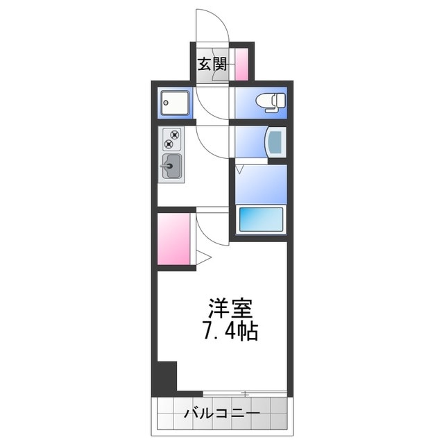 ソルテラスOSAKA MID EASTクレアストの物件間取画像