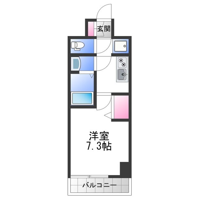 ソルテラスOSAKA MID EASTクレアストの物件間取画像