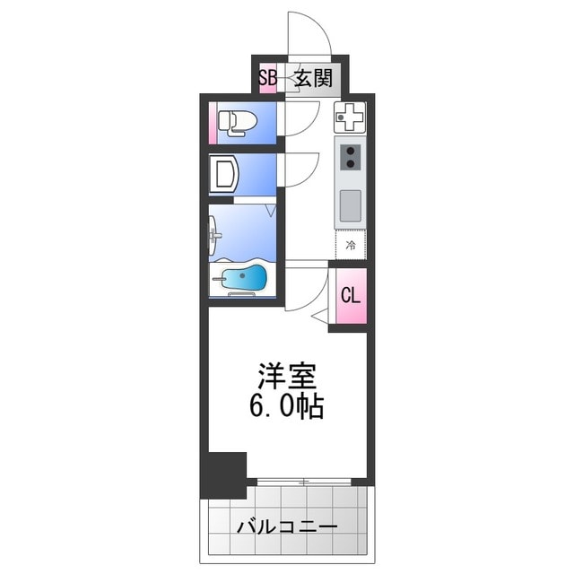 プレサンス新深江ディレットの物件間取画像