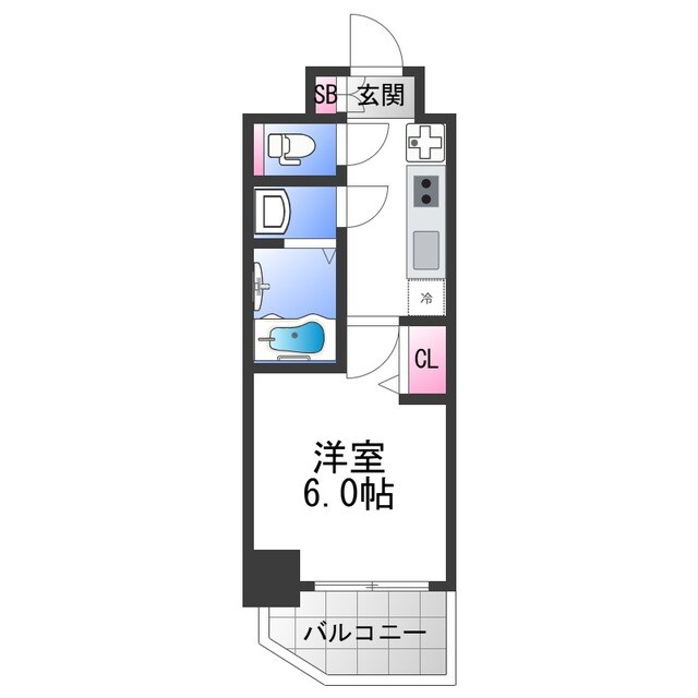 プレサンス新深江ディレットの物件間取画像