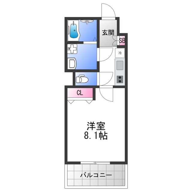 Mv.fm大阪放出Ⅱの物件間取画像