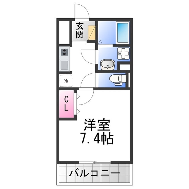 EXハイツMITO・B棟の物件間取画像