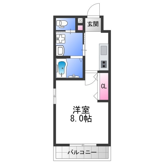 リアコート高井田中央WESTの物件間取画像