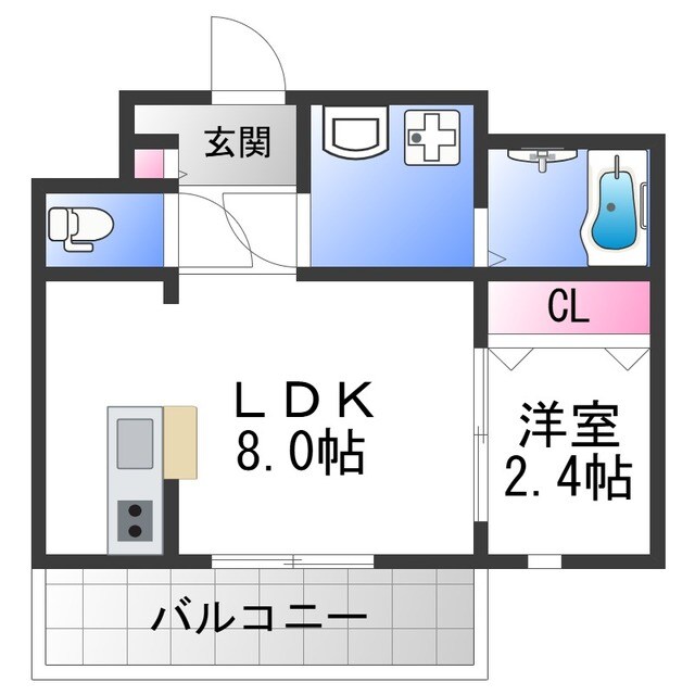 リアコート高井田中央WESTの物件間取画像