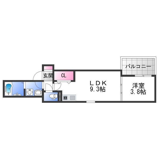 (仮称)東大阪市大蓮南5丁目APA棟の物件間取画像