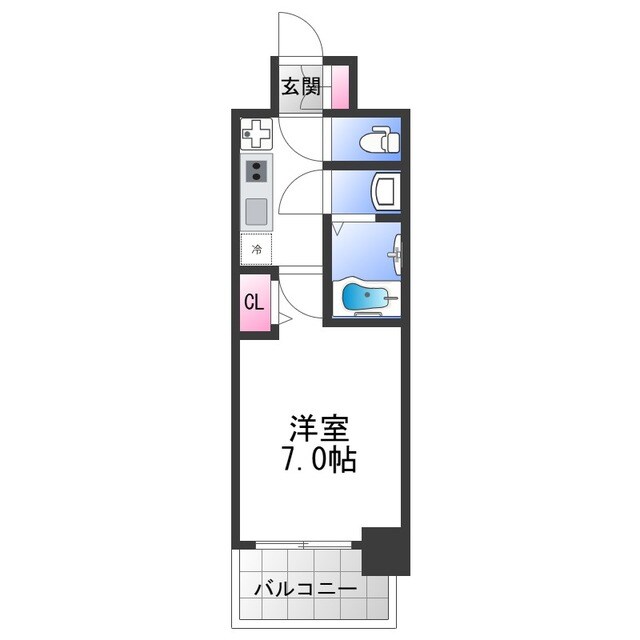 フォーリアライズ大阪イーストゲートの物件間取画像