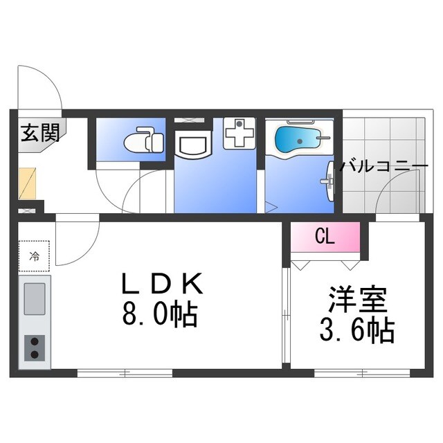 ブランテール深江橋の物件間取画像