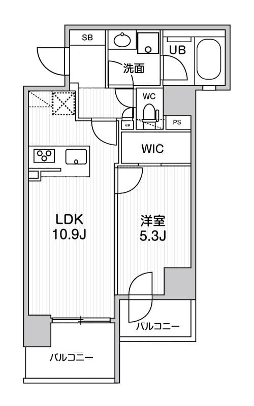 シーズンフラッツ両国ＥＡＳＴの物件間取画像