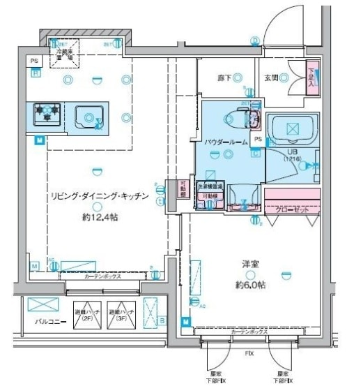 ジェノヴィア東向島Ⅲスカイガーデンの物件間取画像