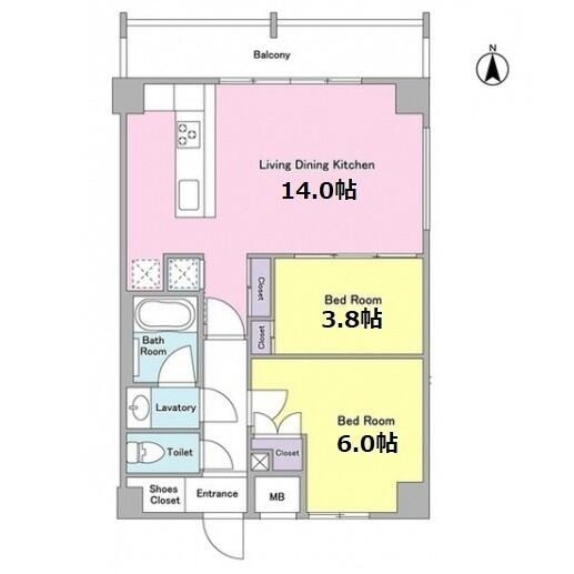 ＡＬＩＶＩＯ錦糸町の物件間取画像