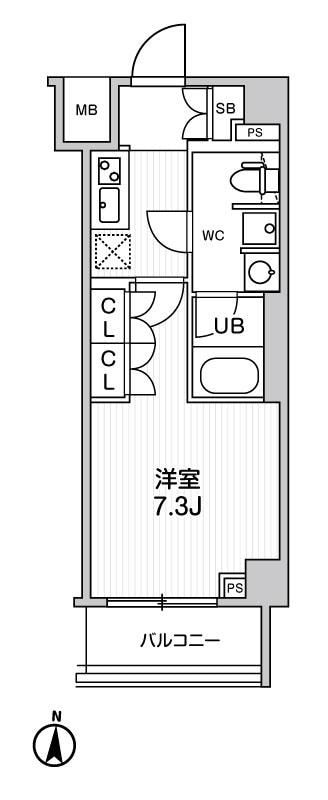 ジェノヴィア本所吾妻橋Ⅱスカイガーデンの物件間取画像