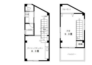 業平４丁目貸マンションの物件間取画像