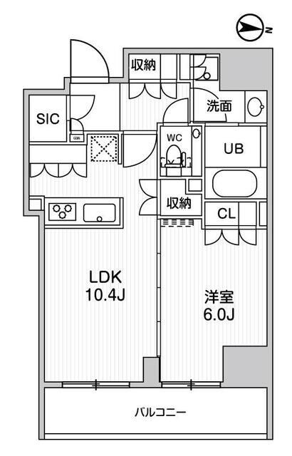 ガリシア森下Ⅴの物件間取画像