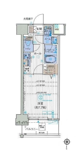 オーキッドレジデンス森下の物件間取画像