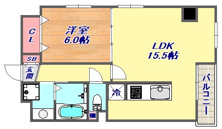 ジョイフル神戸摂津本山の物件間取画像