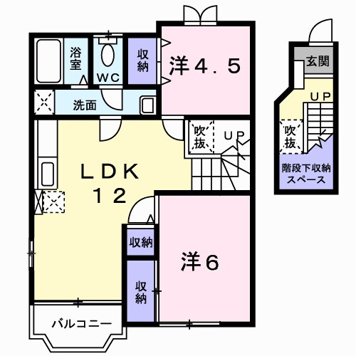 モアークレスト　Ⅲの物件間取画像