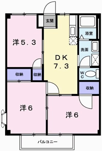 セントポーリアの物件間取画像